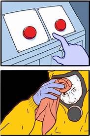 pressing button meme Blank Meme Template