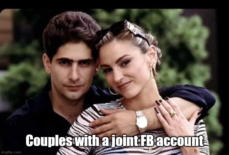 Chrissy & Ade | Couples with a joint FB account | image tagged in funny | made w/ Imgflip meme maker