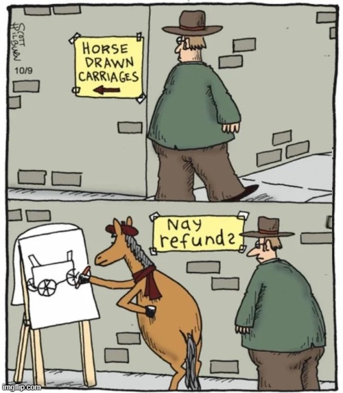 This takes Horse Sense! | image tagged in vince vance,horses,artist,memes,comics/cartoons,no refunds | made w/ Imgflip meme maker