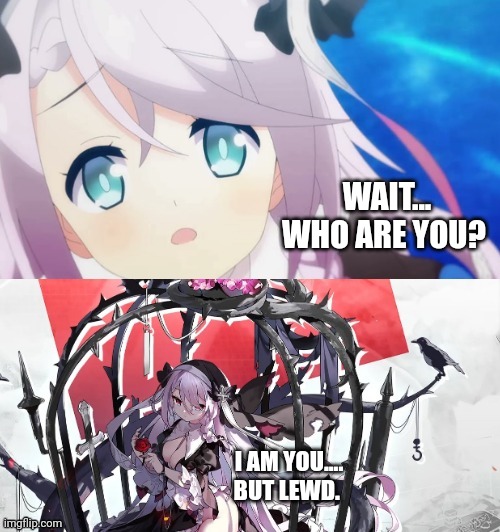 WAIT... WHO ARE YOU? I AM YOU.... BUT LEWD. | made w/ Imgflip meme maker