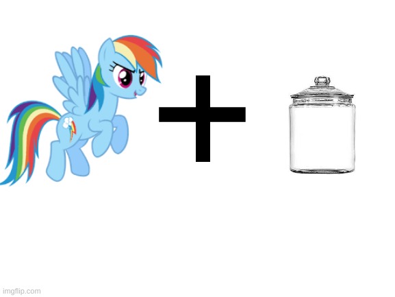 whoever gets this is cursed with knowledge | image tagged in blank white template,mlp,rainbow,jar,meme | made w/ Imgflip meme maker