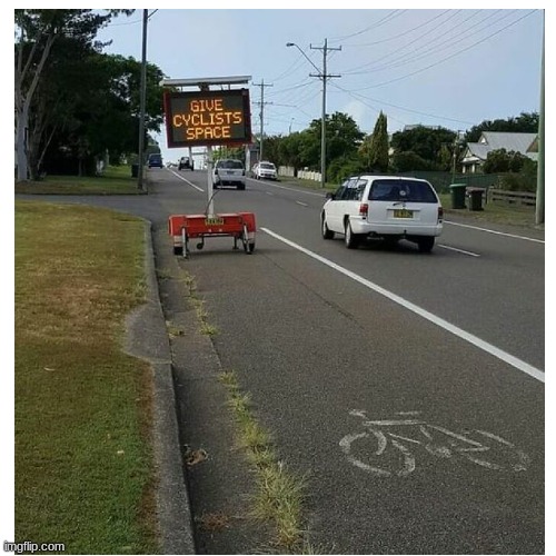 image tagged in funny,bike,road,meme,you had one job,why are you reading the tags | made w/ Imgflip meme maker