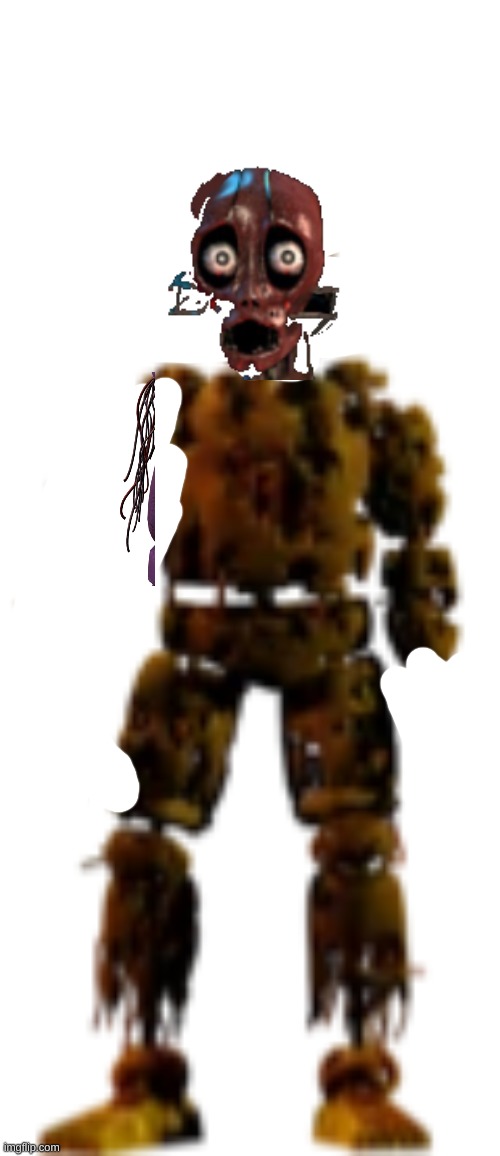 withered springtrap | image tagged in springtrap,fanmade | made w/ Imgflip meme maker