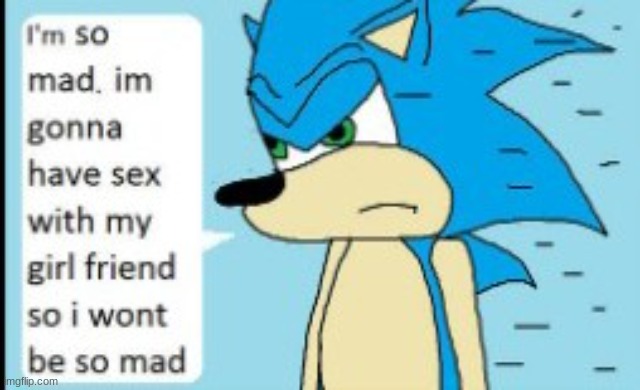 supa somic | image tagged in i'm so mad,sonic,real,cursed | made w/ Imgflip meme maker