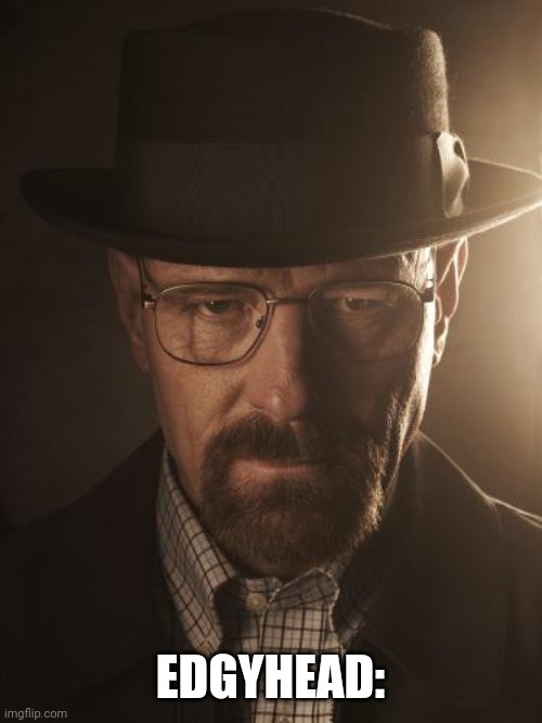 Walter White | EDGYHEAD: | image tagged in walter white | made w/ Imgflip meme maker