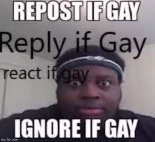 Repost if gay | made w/ Imgflip meme maker