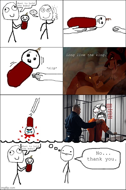 Baby Murderer | No... thank you. | image tagged in true story,rage comics | made w/ Imgflip meme maker