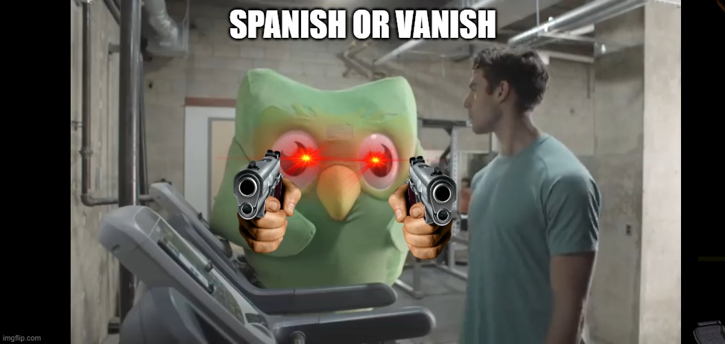 At the gym | SPANISH OR VANISH | image tagged in at the gym | made w/ Imgflip meme maker