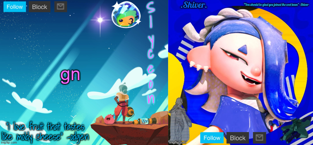 shiver and sylc | gn | image tagged in shiver and sylc | made w/ Imgflip meme maker