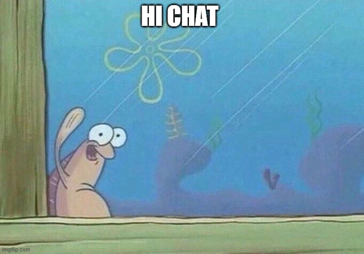 hi | HI CHAT | image tagged in hello chat | made w/ Imgflip meme maker