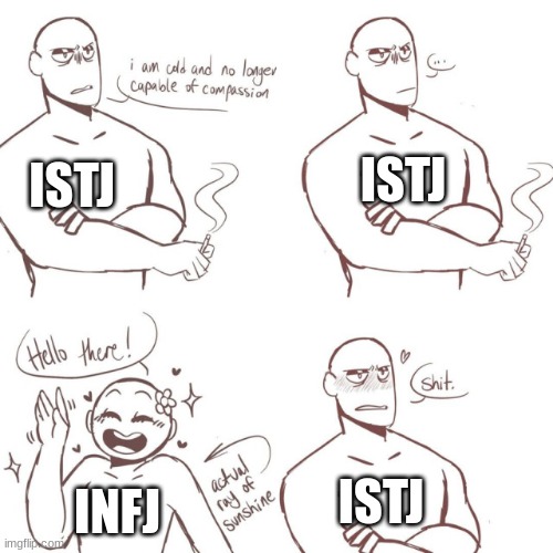 ISTJ; ISTJ; ISTJ; INFJ | made w/ Imgflip meme maker