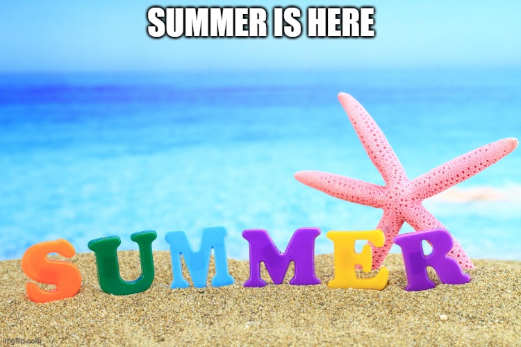 Summer  | SUMMER IS HERE | image tagged in summer | made w/ Imgflip meme maker