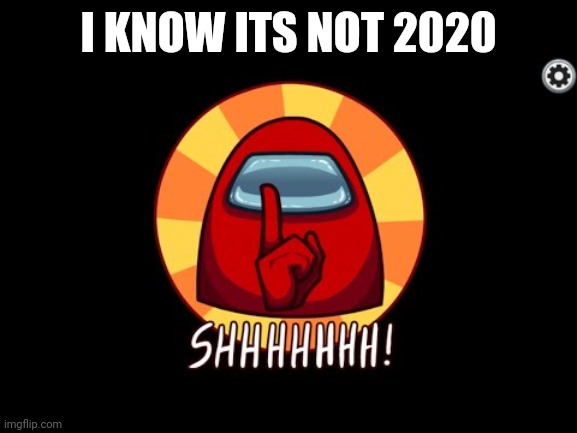 Among Us SHHHHHH | I KNOW ITS NOT 2020 | image tagged in among us shhhhhh | made w/ Imgflip meme maker