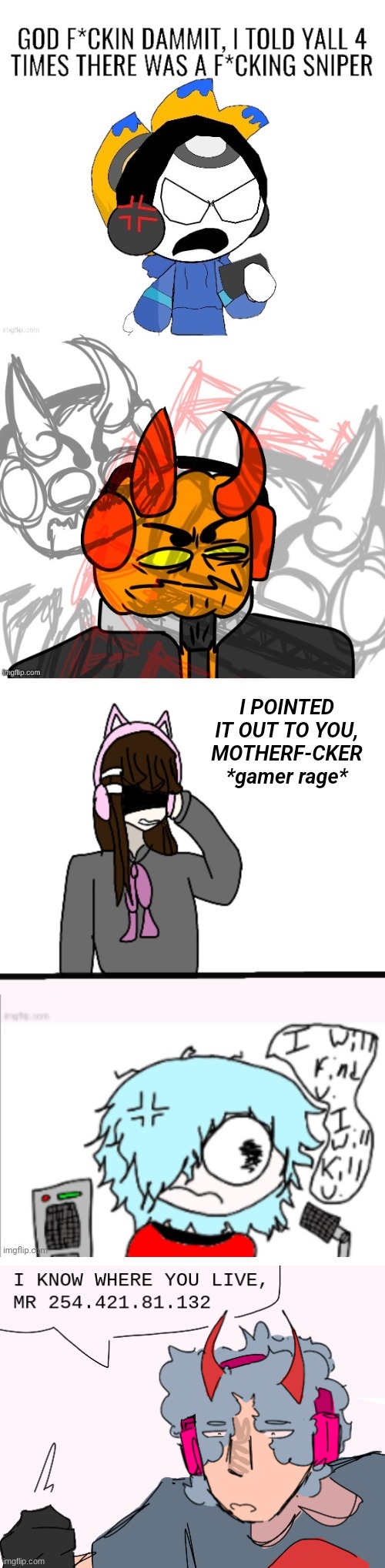 ah yes, mush's gamer rage. | made w/ Imgflip meme maker