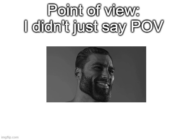 hi hru patrick | Point of view: I didn't just say POV | made w/ Imgflip meme maker