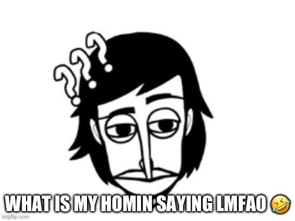 What is my homin saying lmfao | image tagged in what is my homin saying lmfao | made w/ Imgflip meme maker