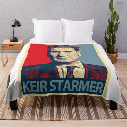 High Quality Starmer Bed Throw Blank Meme Template