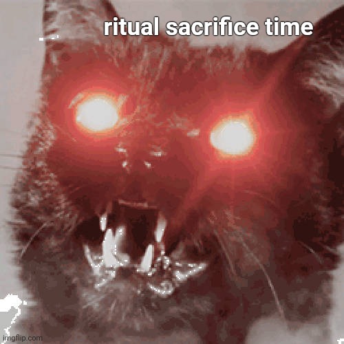 ritual sacrifice time | made w/ Imgflip meme maker