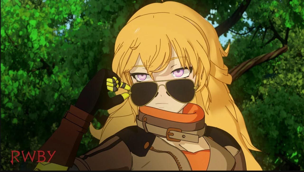 High Quality Upset Yang Xiao Long With Sunglasses Blank Meme Template