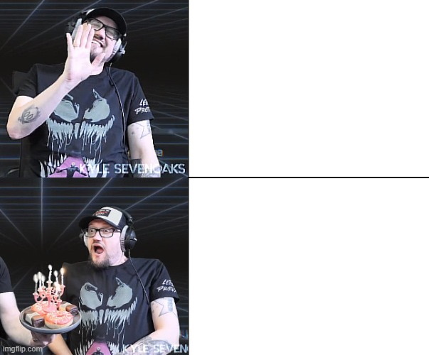 High Quality Surprised Cake Guy Blank Meme Template