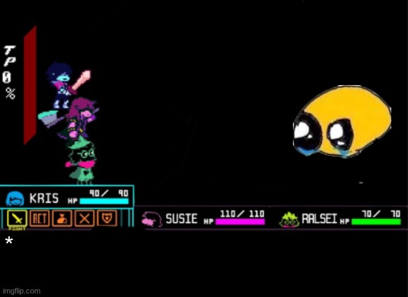 what | * | image tagged in blank deltarune battle,funny,fun | made w/ Imgflip meme maker