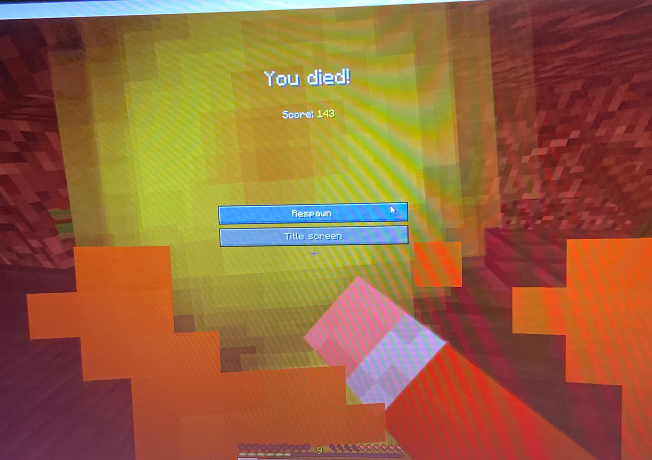 High Quality Minecraft death Blank Meme Template