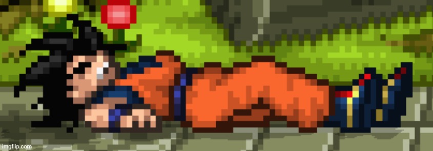 image tagged in ssf2 dead goku | made w/ Imgflip meme maker
