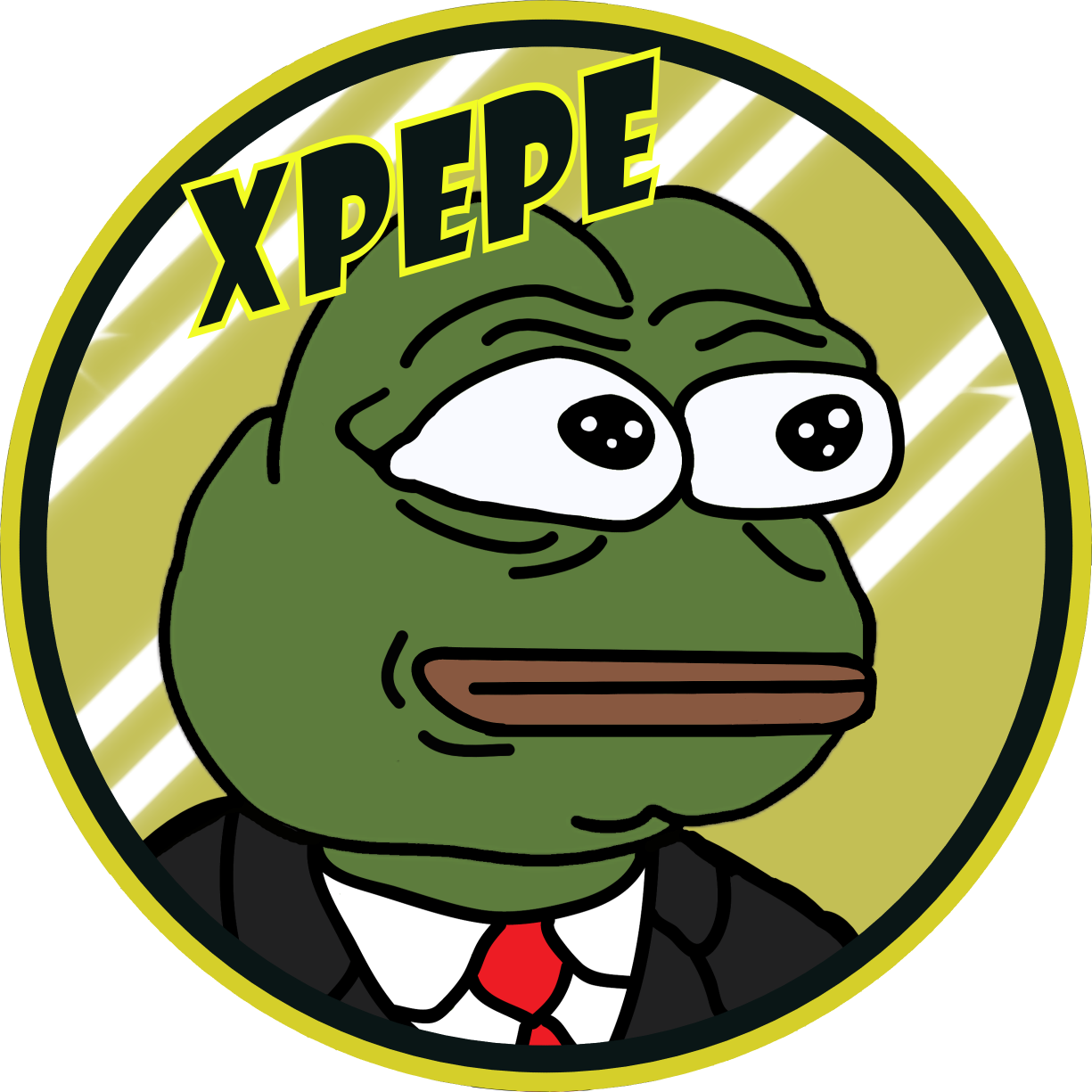 High Quality Xpepe pepe xrpl xrp crypto coin Blank Meme Template