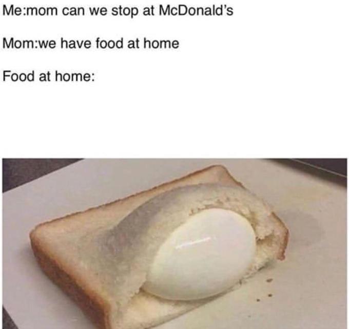 Food at home Blank Meme Template