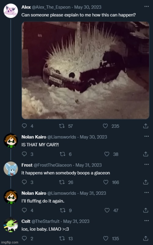 Ice ice baby | image tagged in twitter,cursed image,cursed comments,nolan and colt | made w/ Imgflip meme maker