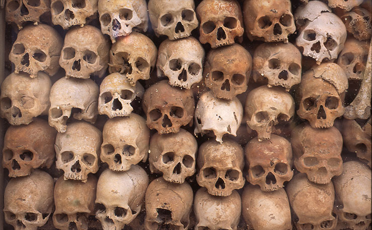 Pol Pot skulls genocide DeSantis JPP Republicans Blank Meme Template