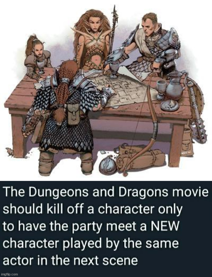 image tagged in dnd party | made w/ Imgflip meme maker