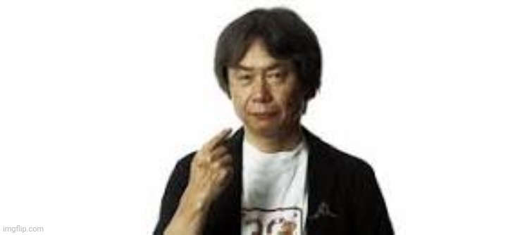 Miyamoto pointing at himself | image tagged in miyamoto pointing at himself | made w/ Imgflip meme maker