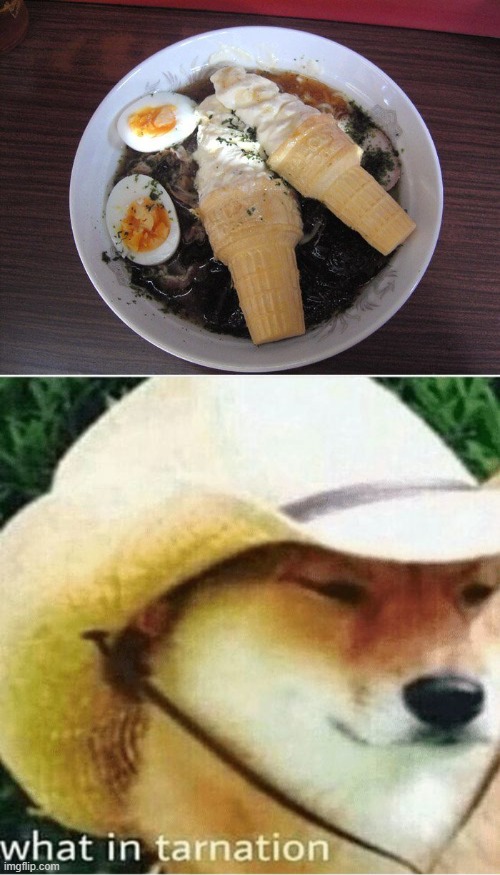 Looks like someone dropped their food... :I | image tagged in what in tarnation | made w/ Imgflip meme maker
