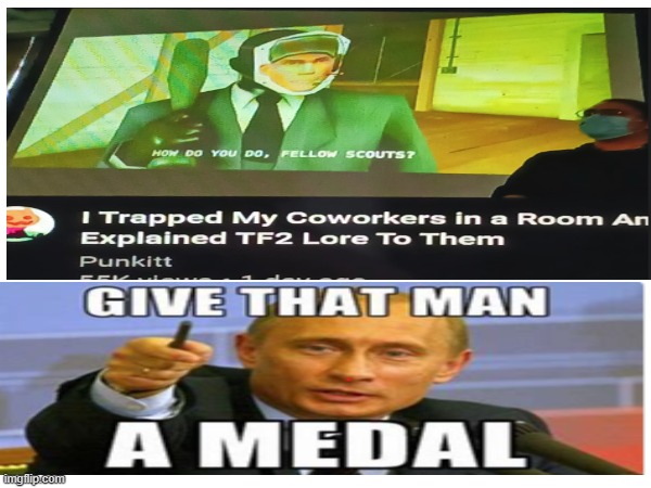 *funny title* | image tagged in tf2,tf2 lore,gold medal | made w/ Imgflip meme maker