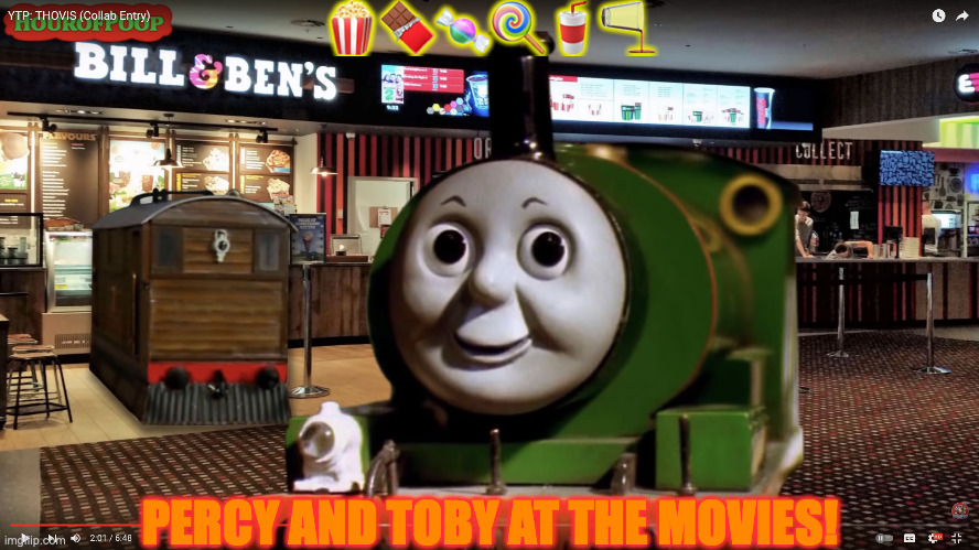 percy and toby at the movies | 🍿🍫🍬🍭🥤🫗; PERCY AND TOBY AT THE MOVIES! | image tagged in percy and toby at the movies | made w/ Imgflip meme maker