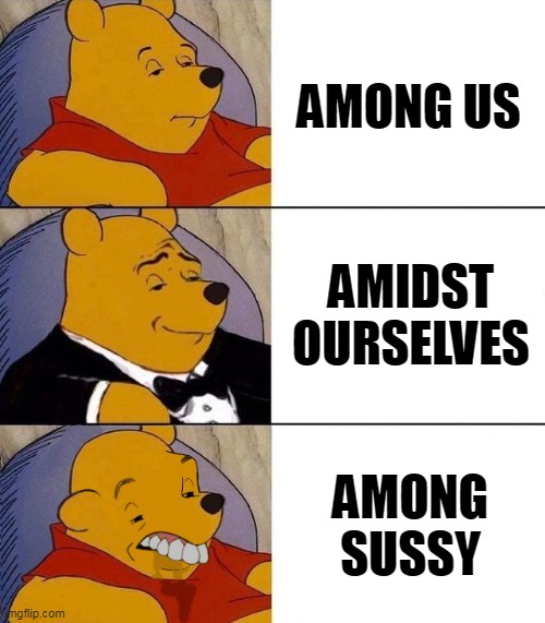 How I rate among us titles/names | AMONG US; AMIDST OURSELVES; AMONG SUSSY | image tagged in best better blurst,among us,among us memes,among us sus | made w/ Imgflip meme maker