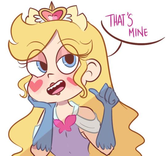 High Quality Star Butterfly "That's mine" Blank Meme Template