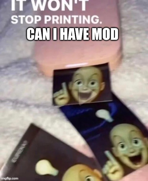 I can approve my own images quicker, if I make a mistake in a meme title of mine I can fix it, etc. | CAN I HAVE MOD | made w/ Imgflip meme maker