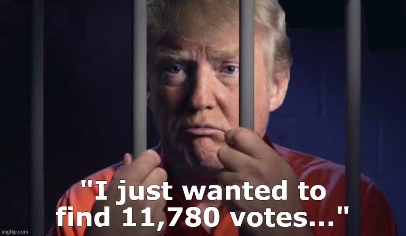 "I just wanted to find 11,780 votes..." | image tagged in donald trump,trump,georgia election,voting,jail,memes | made w/ Imgflip meme maker