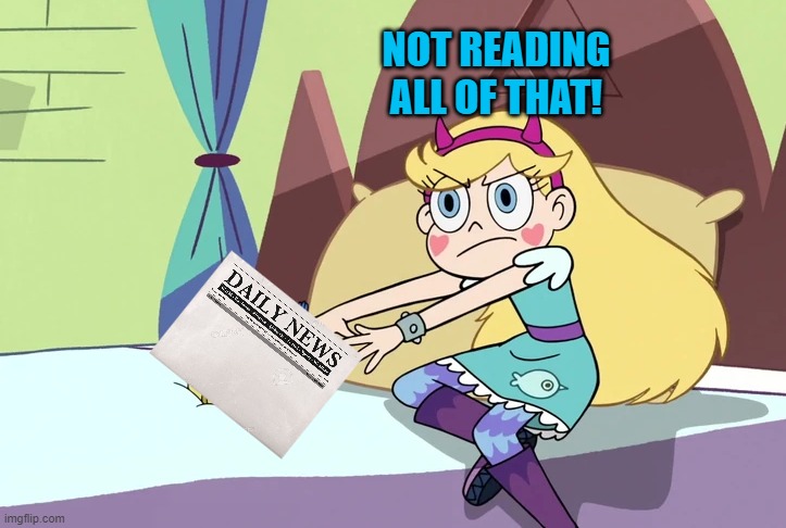 NOT READING ALL OF THAT! | made w/ Imgflip meme maker