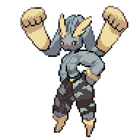 High Quality Machamp Lopunny Blank Meme Template