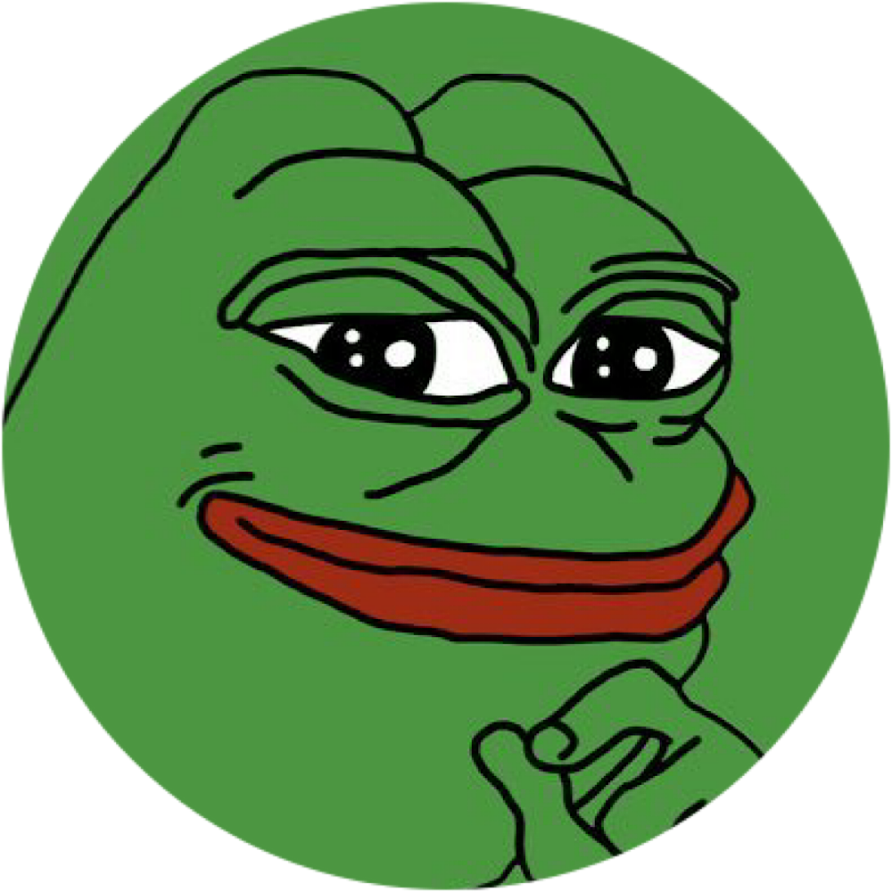 High Quality Pepe logo Blank Meme Template