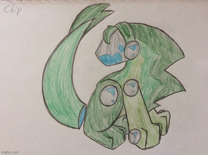 Old drawing of chip | image tagged in protogen | made w/ Imgflip meme maker