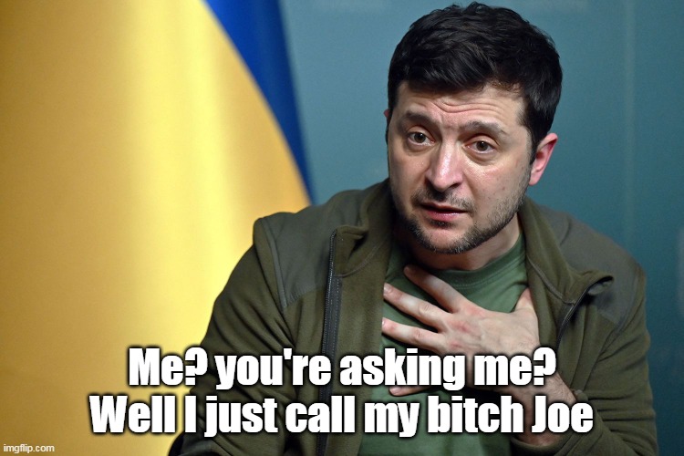 Me? you're asking me? Well I just call my bitch Joe | made w/ Imgflip meme maker