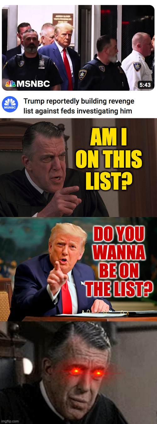 The Republican Word of the Year is Friendship. | AM I ON THIS LIST? DO YOU WANNA BE ON THE LIST? | image tagged in my cousin vinny judge,memes,trump | made w/ Imgflip meme maker