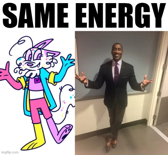 SAME ENERGY | image tagged in shannon sharpe | made w/ Imgflip meme maker