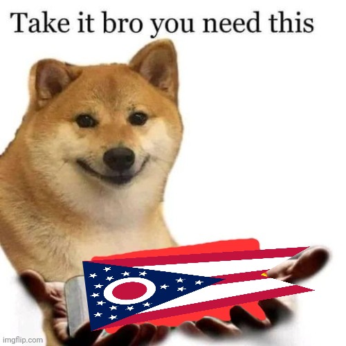 It must be done | image tagged in take it bro you need this,only in ohio,doge | made w/ Imgflip meme maker