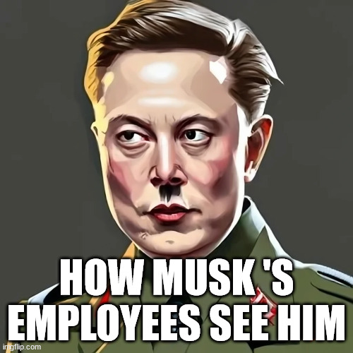 How Musk 's employees see him | HOW MUSK 'S EMPLOYEES SEE HIM | image tagged in other | made w/ Imgflip meme maker