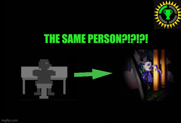 proof Moondrop is possessed by Henry Emily (game theory) | THE SAME PERSON?!?!?! | image tagged in fnaf,memes,video games,game theory | made w/ Imgflip meme maker